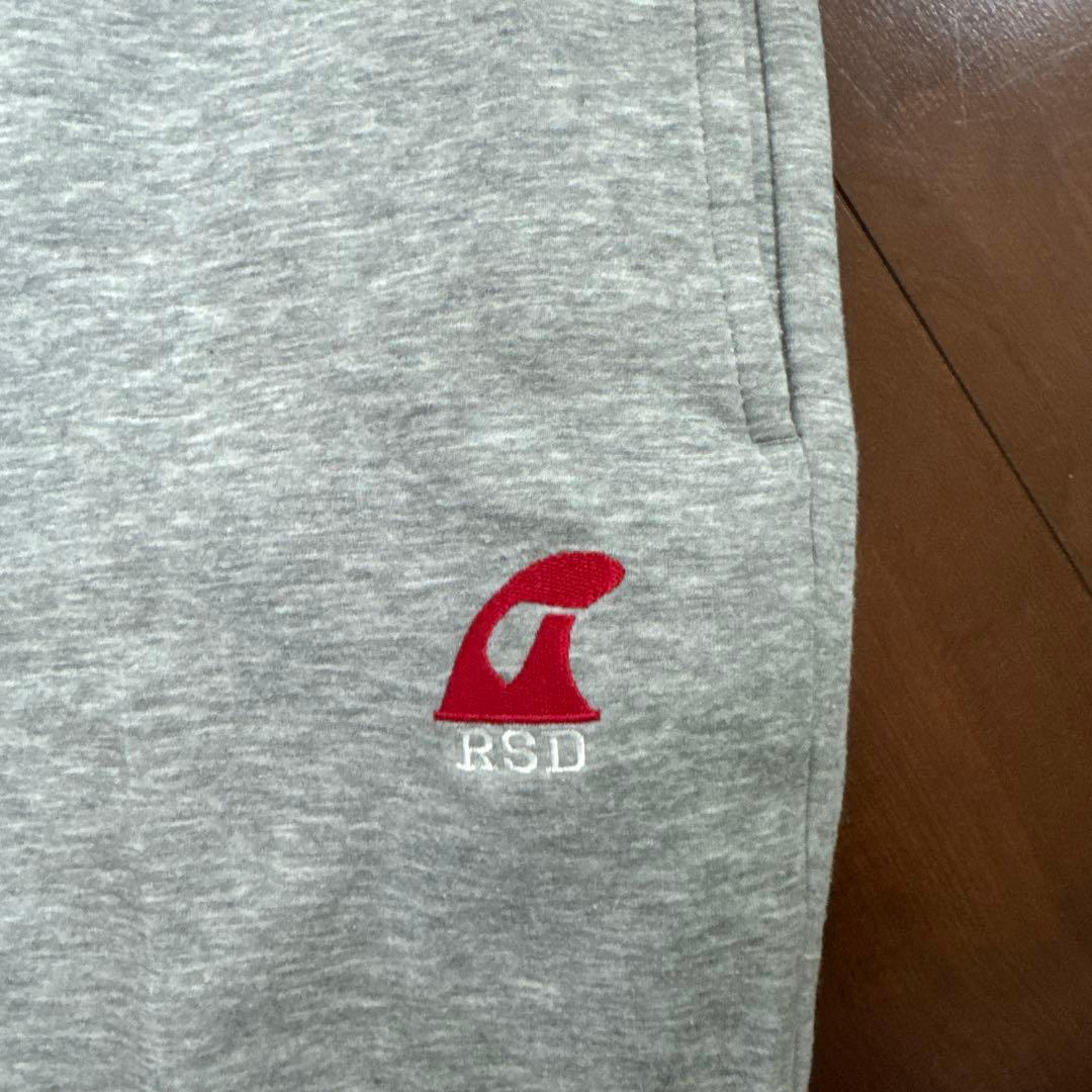 RSD ロゴ入り グレー スラックスパンツ　rough & swell
