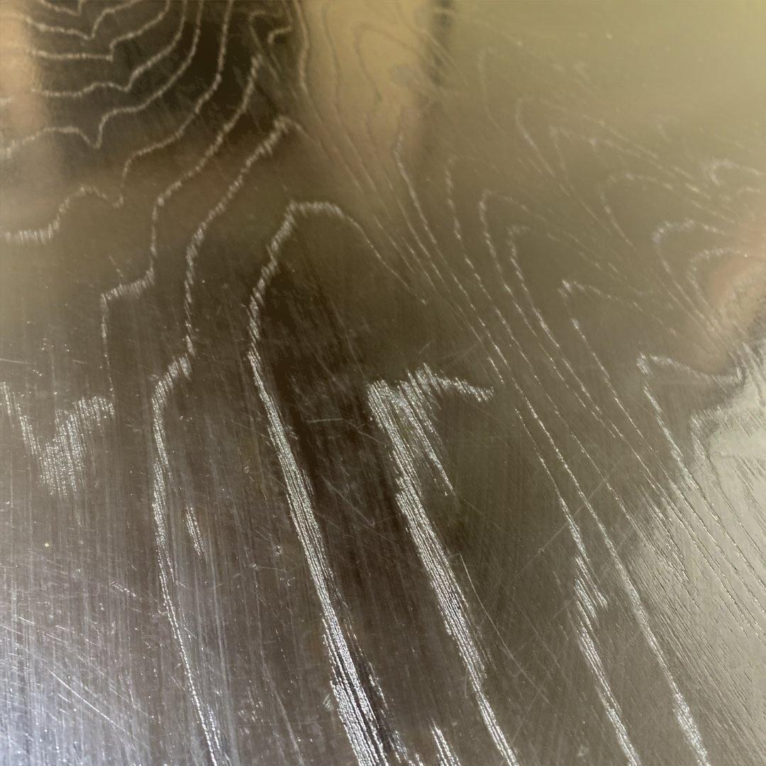 古物　朱書き「二月堂　食堂」　机　座卓