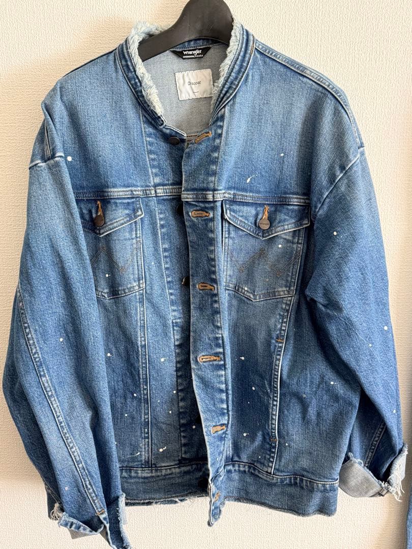 Wrangler Discoat フリンジ付きデニムジャケット セットアップ