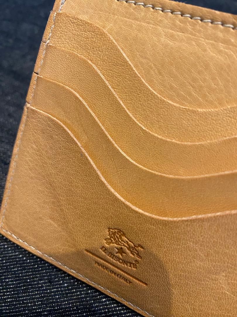 ILBISONTE イルビゾンテ 最新ミニ財布　ナチュラル　希望価格歓迎