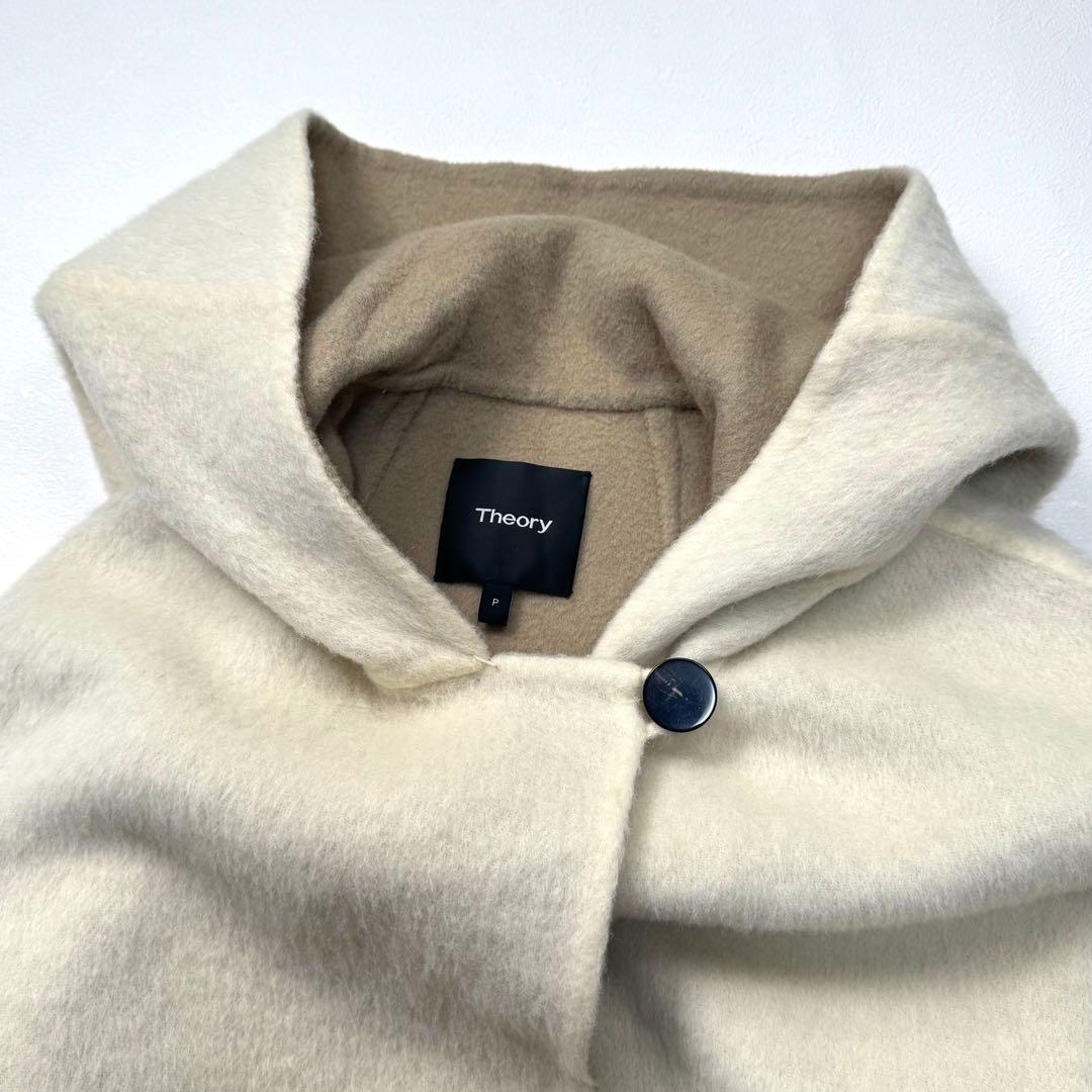 定価8.6万 近年タグ セオリー ダブルフェイス アルパカ シャギー コート