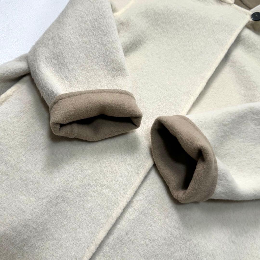 定価8.6万 近年タグ セオリー ダブルフェイス アルパカ シャギー コート