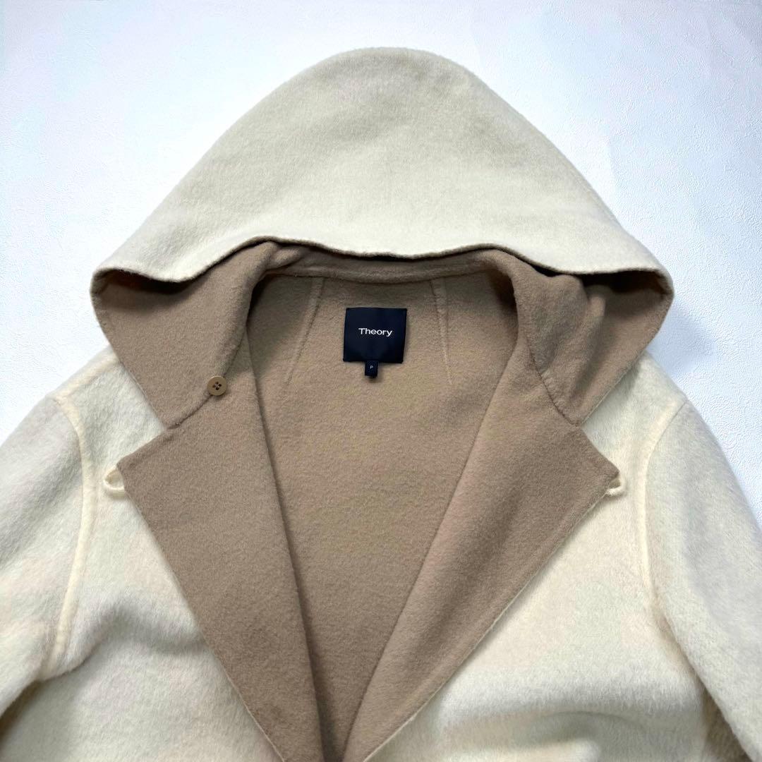 定価8.6万 近年タグ セオリー ダブルフェイス アルパカ シャギー コート