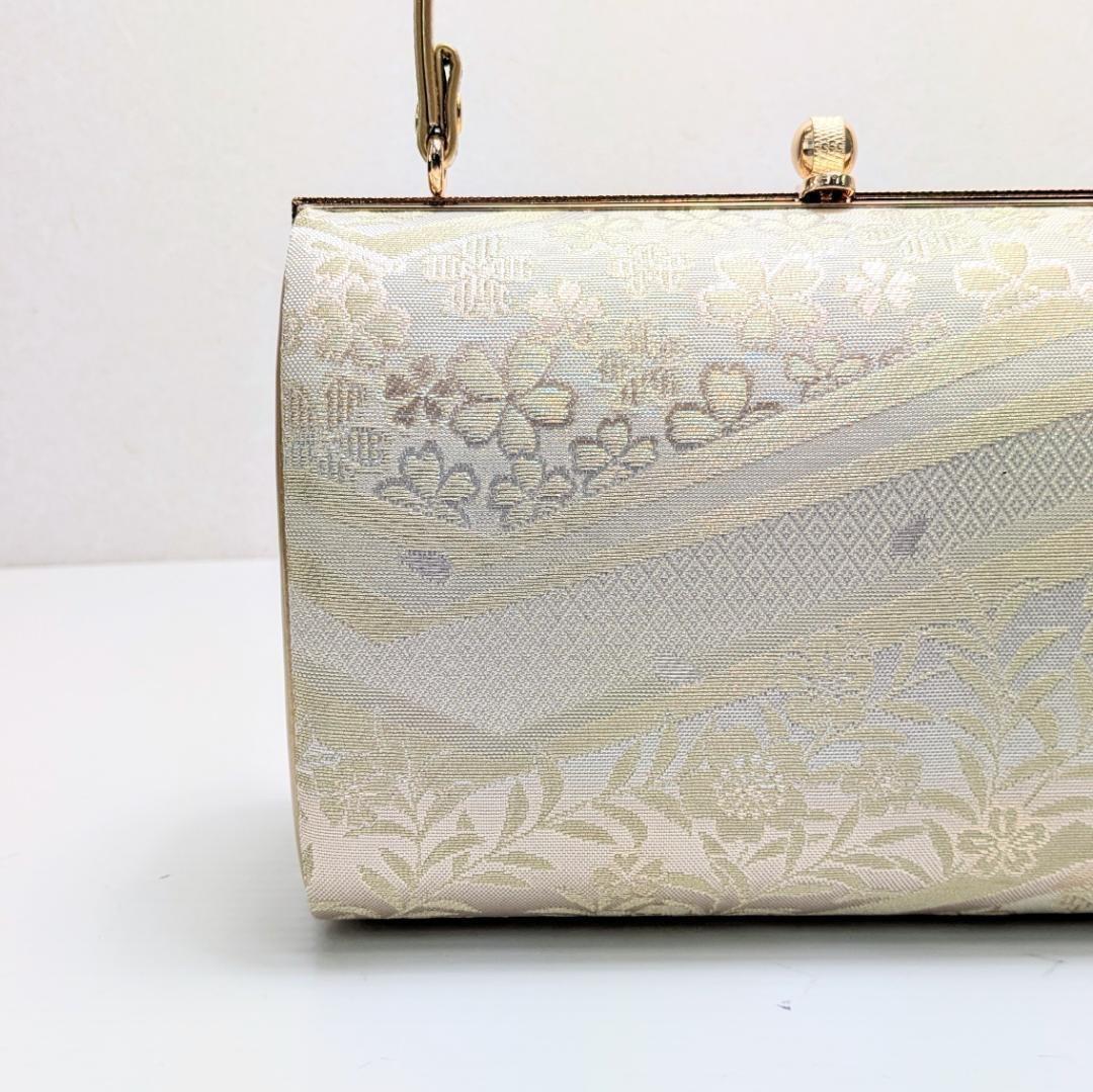 草履バッグセット ゴールド フォーマル 帯地 ゴールド S〜Lサイズ u777