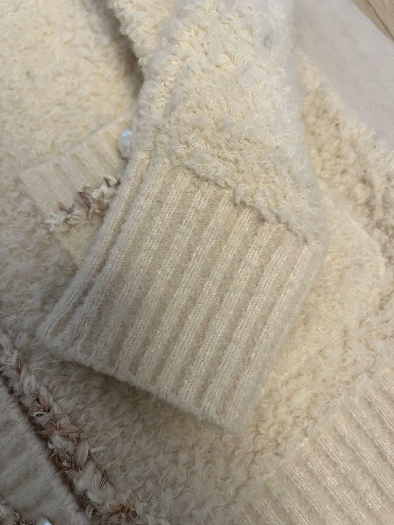 René（ルネ）　2023年モデルプードルニットカーディガン　34