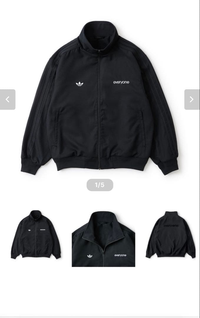 everyone adidas Track Top トラックジャケット　黒L