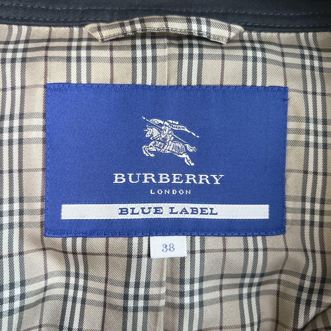 極美品✨希少✨バーバリーブルーレーベル　ナポレオンコート ノバチェック　金ボタン