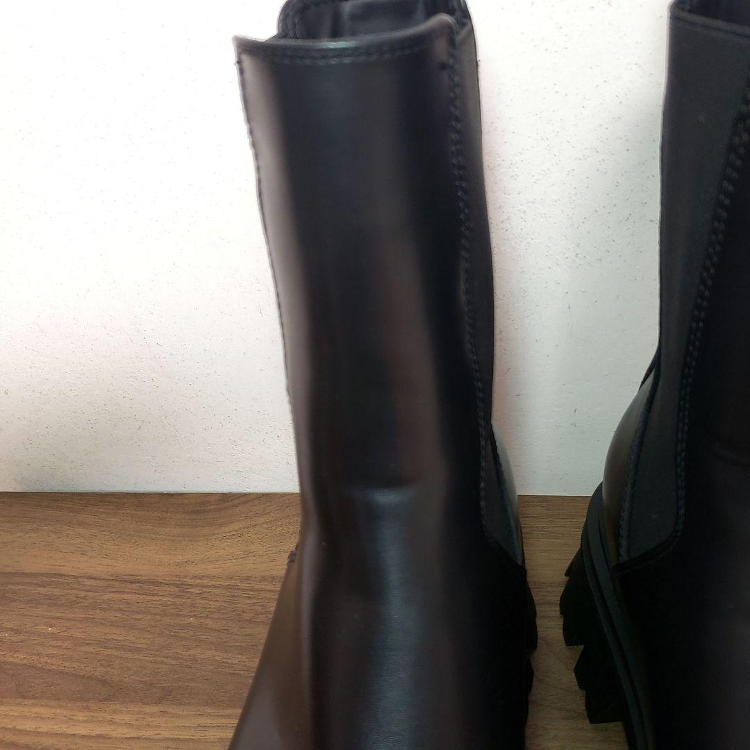 ZARA チャンキーチェルシー サイドゴアブーツ 27cm 厚底