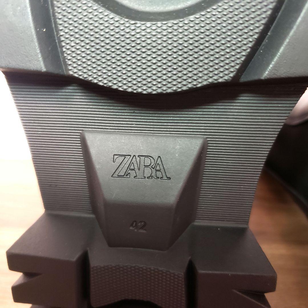 ZARA チャンキーチェルシー サイドゴアブーツ 27cm 厚底