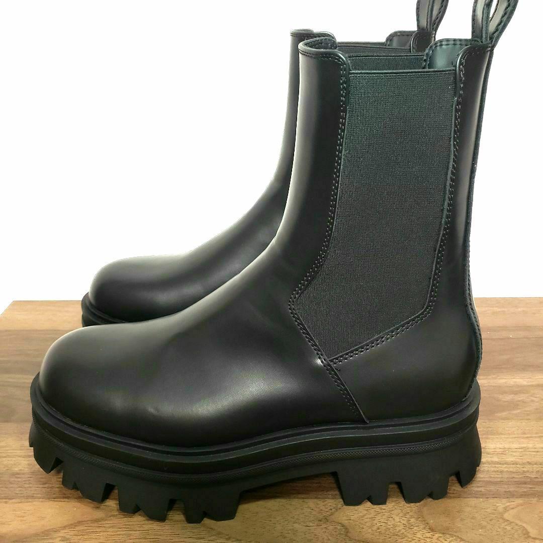 ZARA チャンキーチェルシー サイドゴアブーツ 27cm 厚底