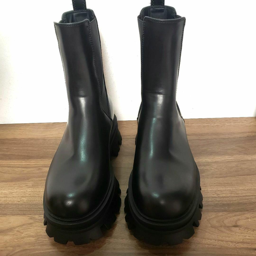 ZARA チャンキーチェルシー サイドゴアブーツ 27cm 厚底