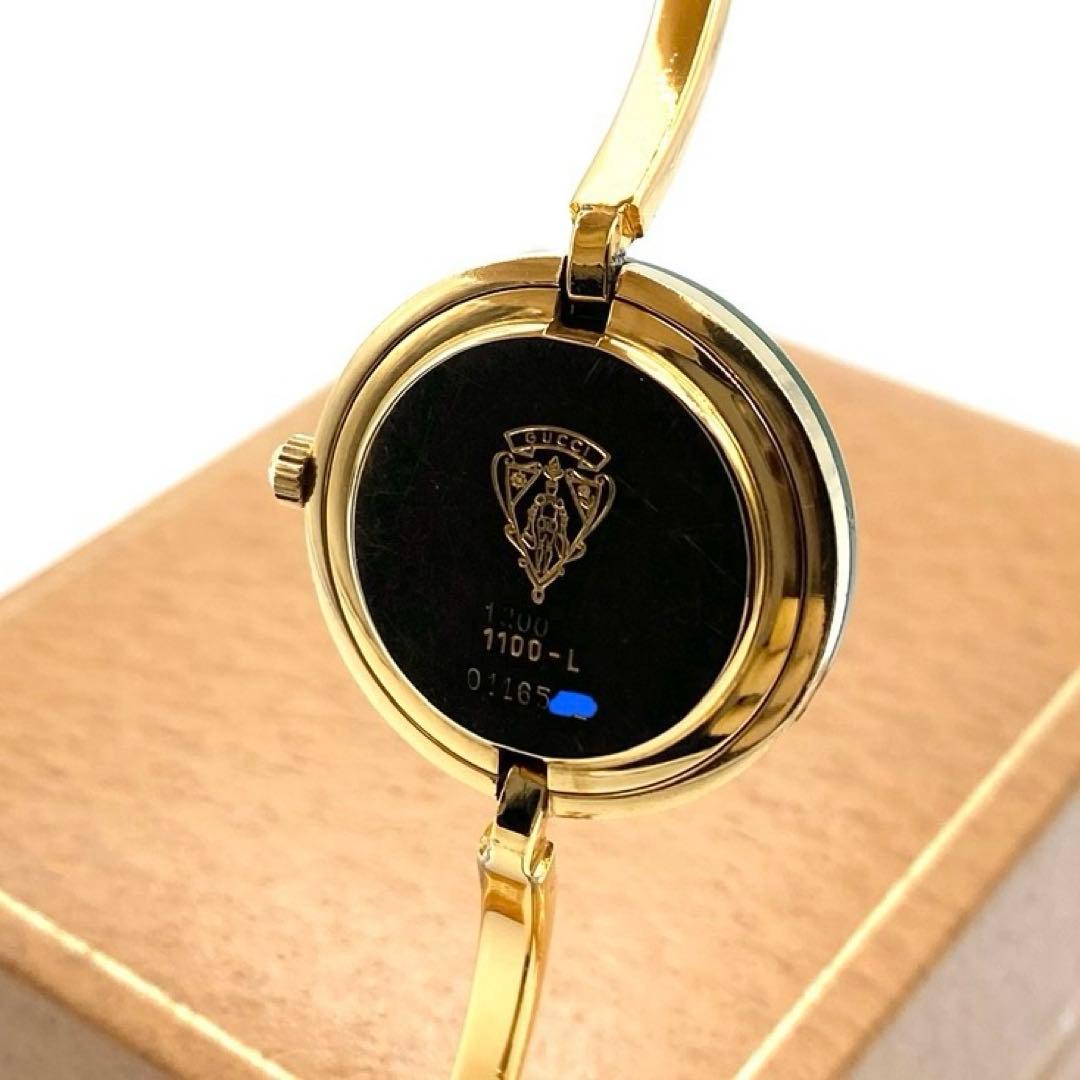 ヒース　良品☆稼働　グッチ　チェンジベゼル　新品電池　レディース腕時計