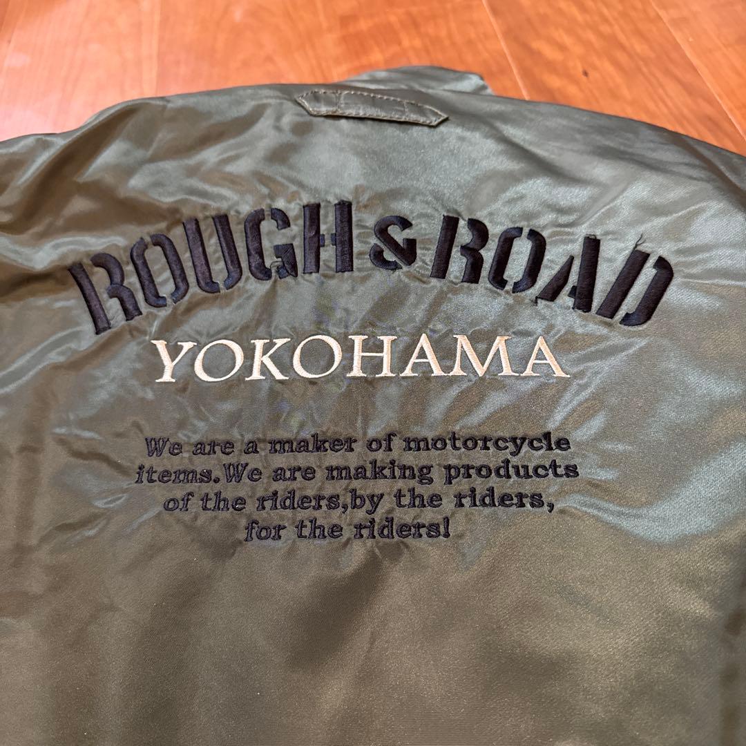 ROUGH&ROAD MA-1ジャケット オリーブグリーン