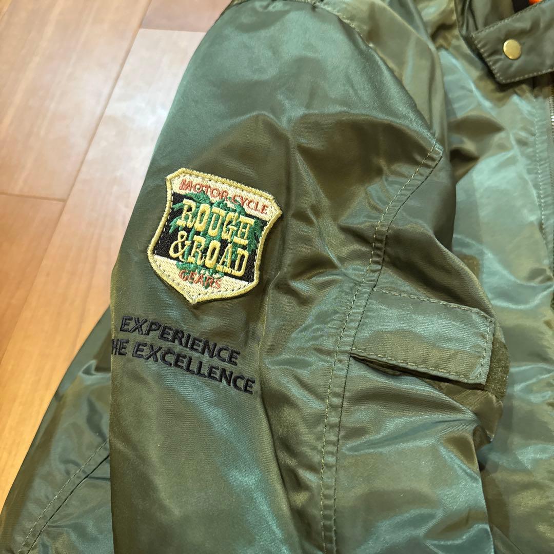 ROUGH&ROAD MA-1ジャケット オリーブグリーン