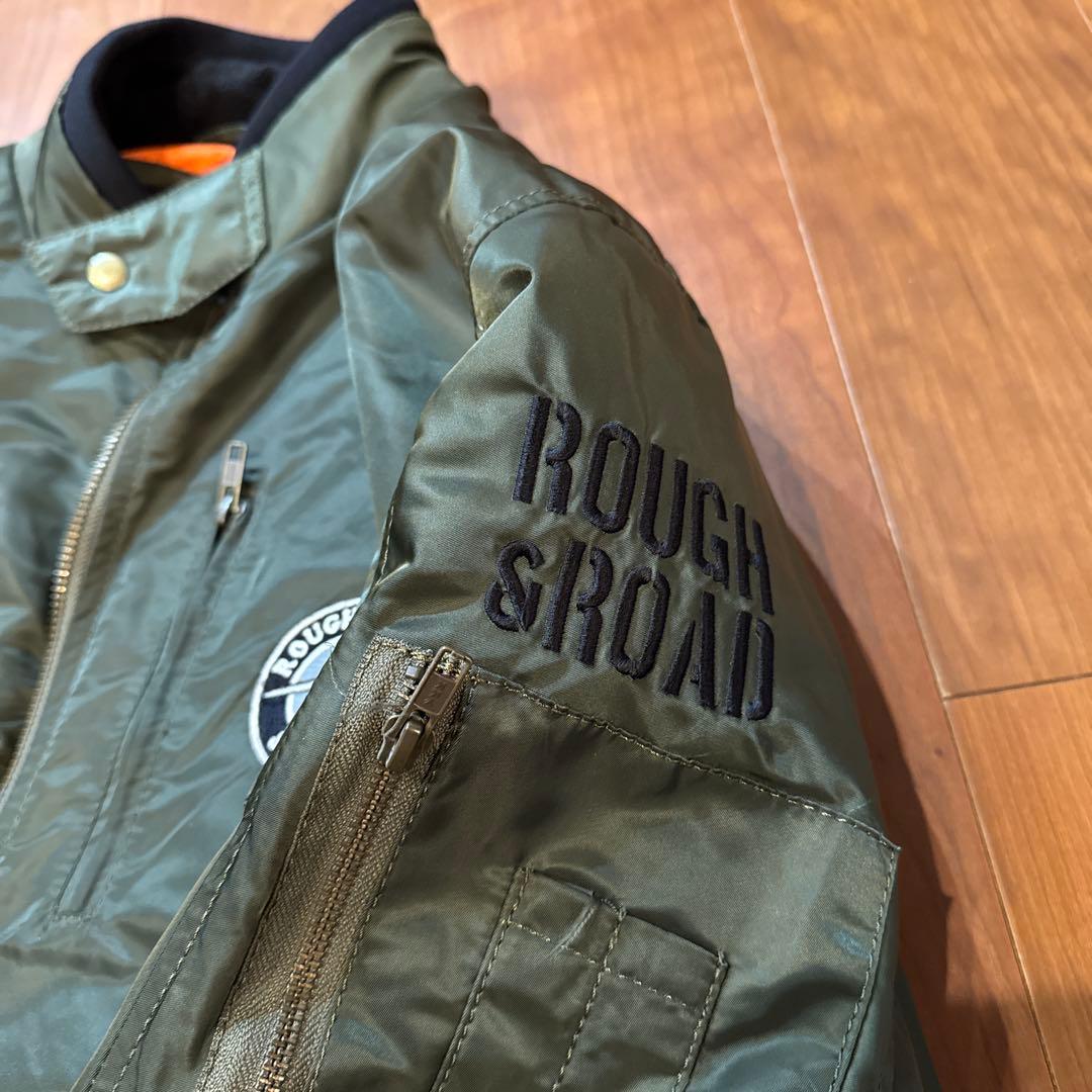ROUGH&ROAD MA-1ジャケット オリーブグリーン