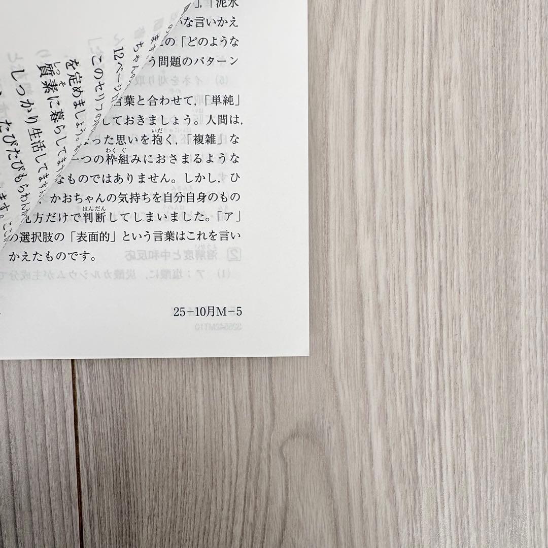 美品原本★サピックス 2025年10月 マンスリー確認テスト 5年生 SAPIX