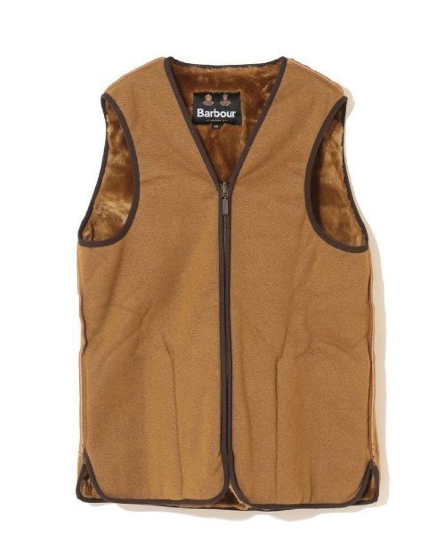 BARBOUR/フロントジップ ファー ライナー ベスト（スリム フィット）