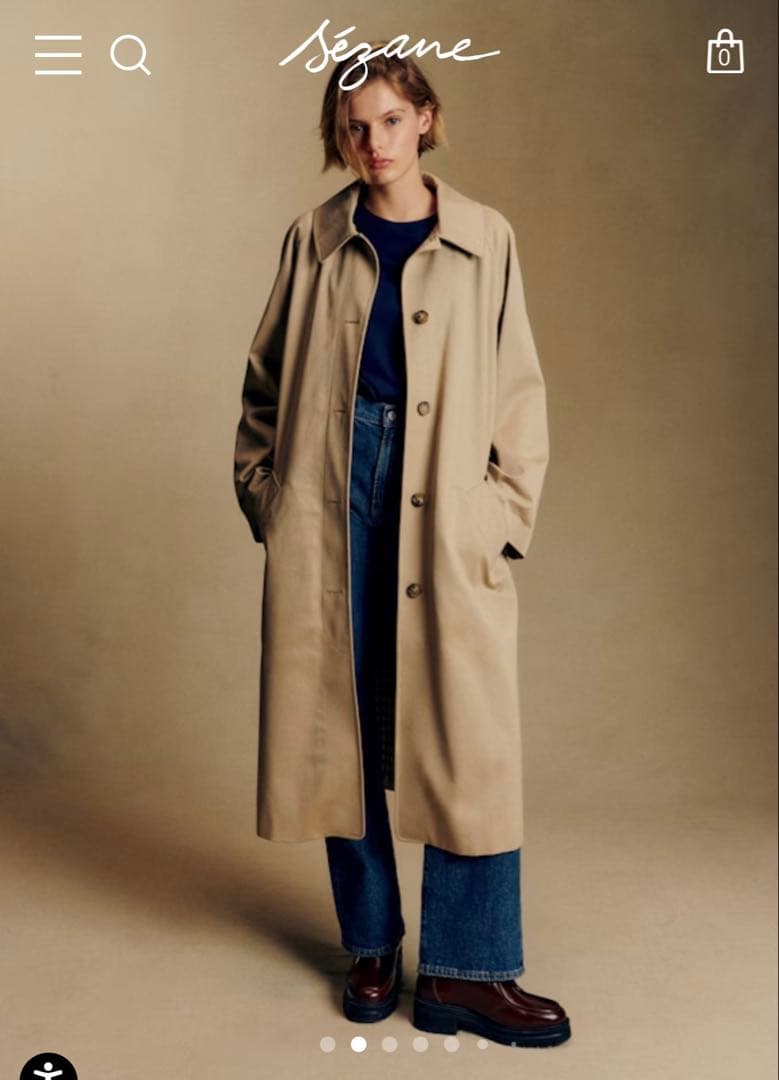 セザンヌ　CLYDEコート　トレンチコート　新品未使用