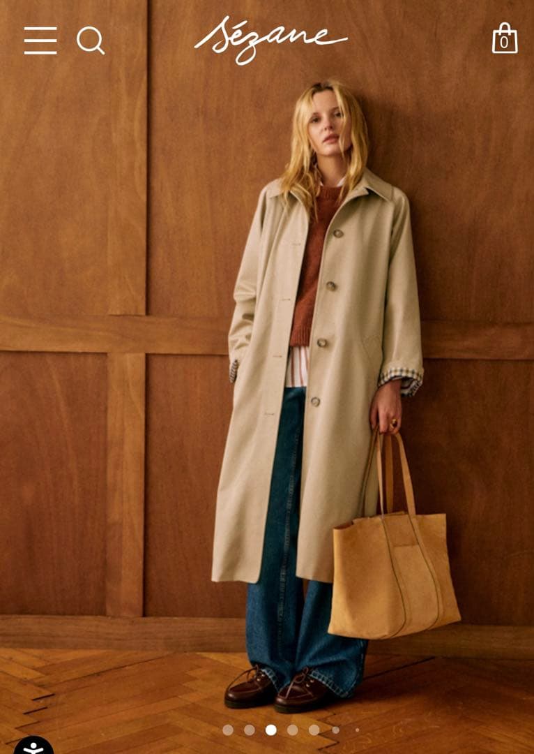 セザンヌ　CLYDEコート　トレンチコート　新品未使用