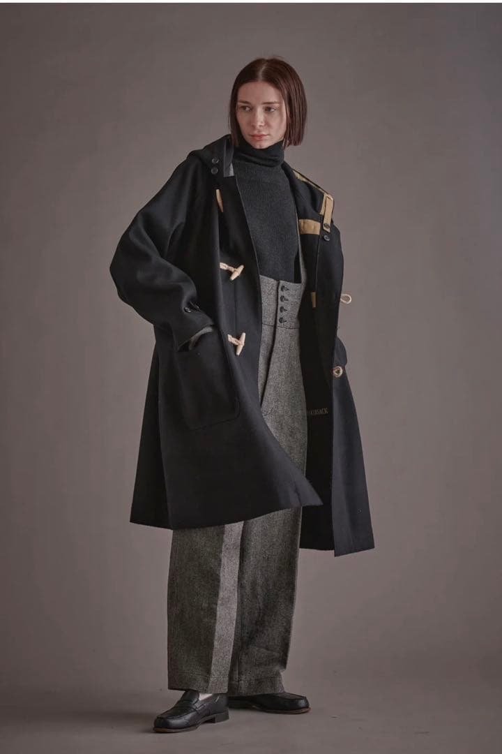 ハバーサック(haversack)ダッフルコート サイズ:1 ネイビー