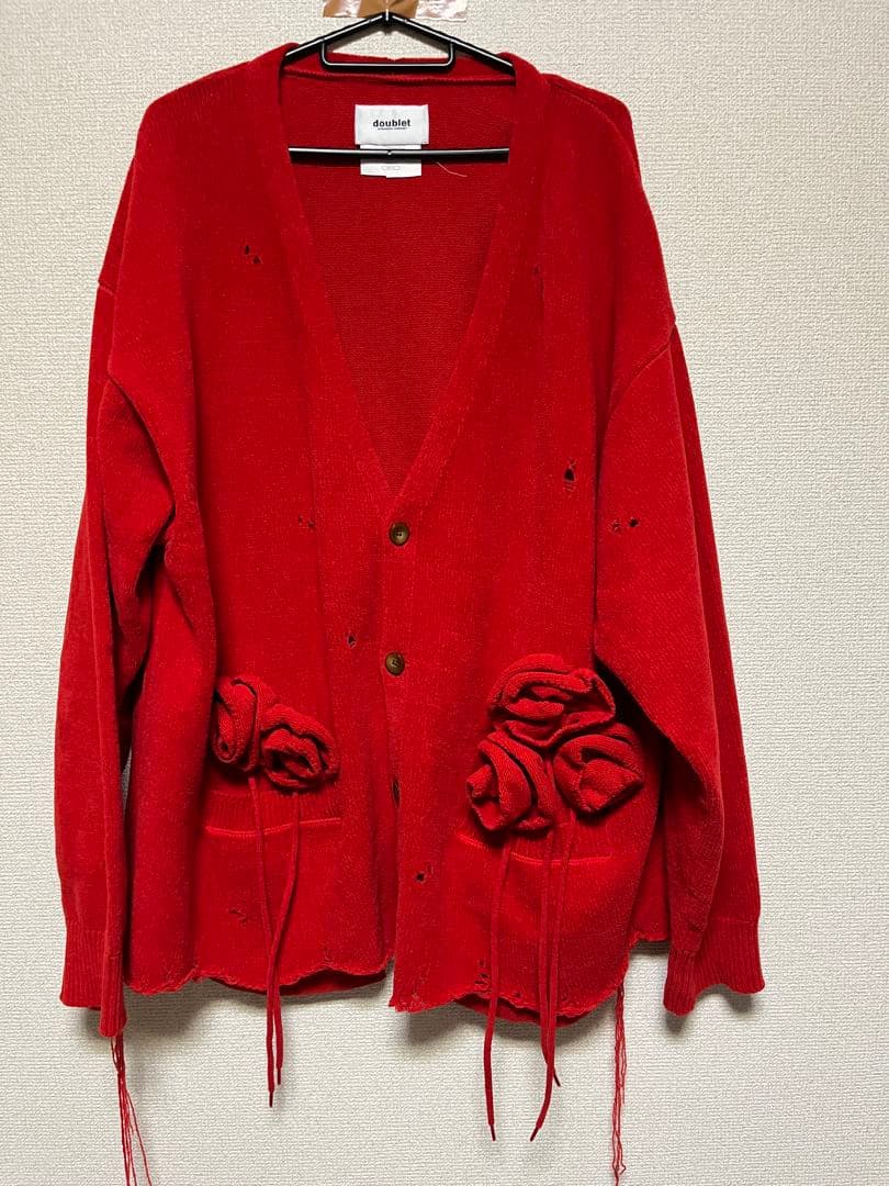 T*l様 doublet FLOWER CORSAGE CARDIGAN