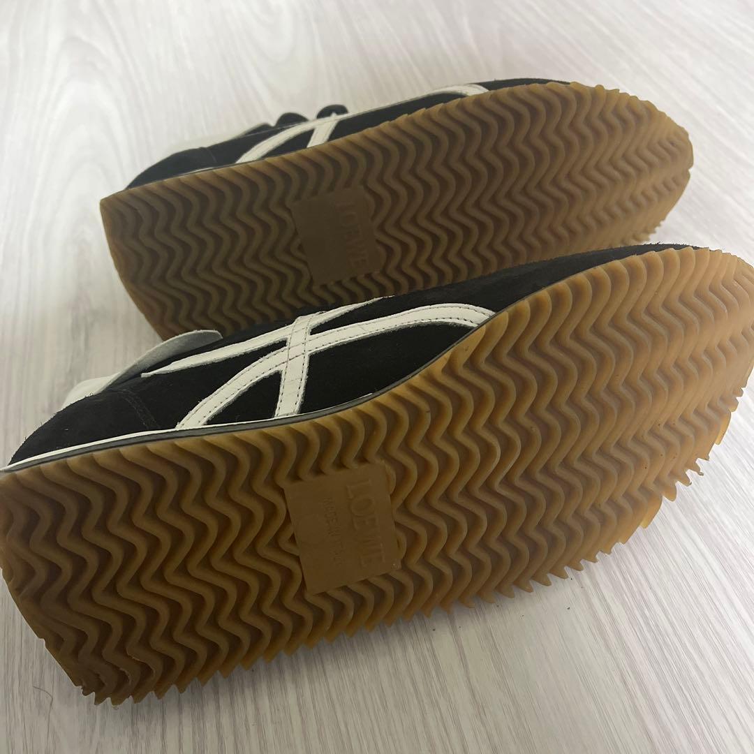 LOEWE スエード ナイロン スニーカー