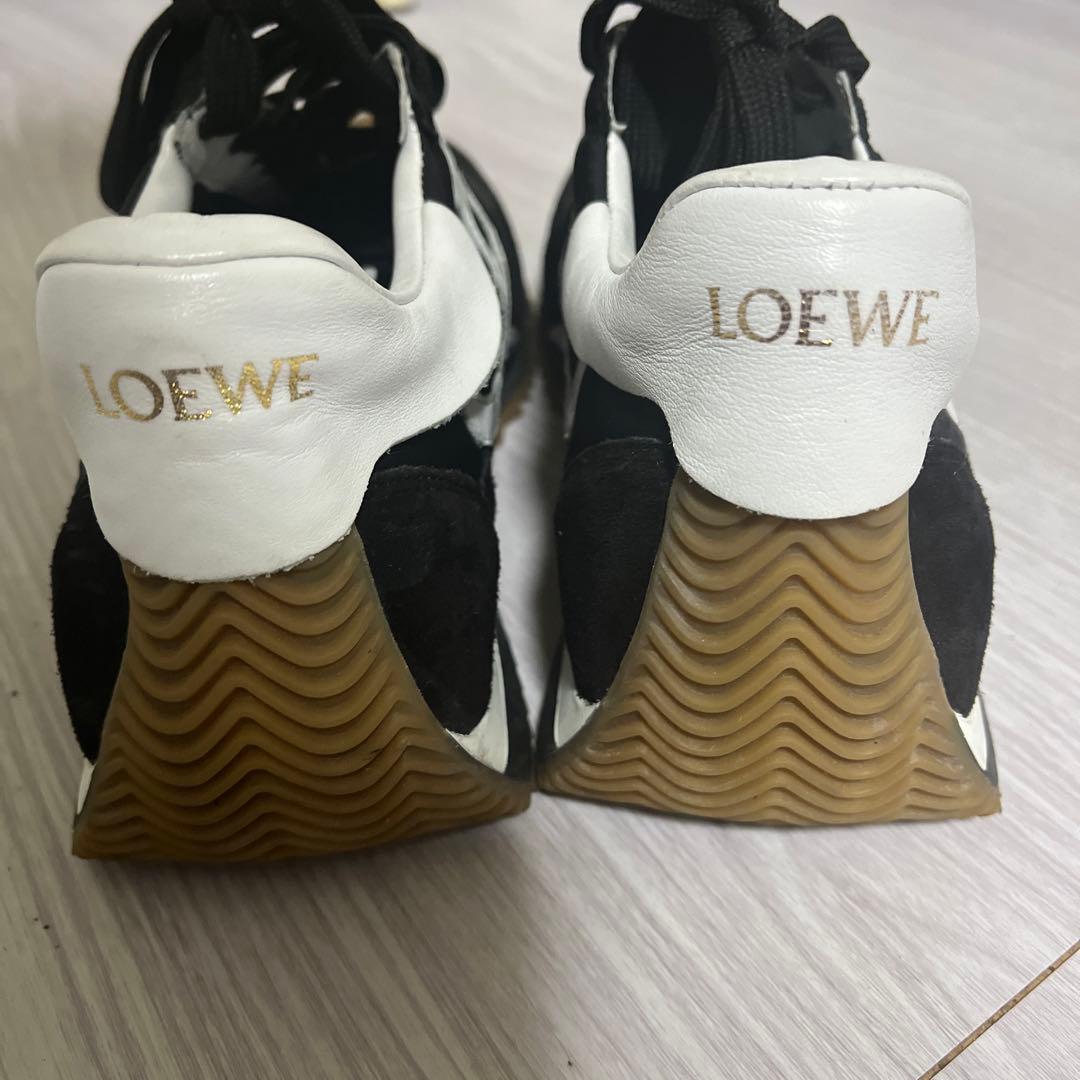 LOEWE スエード ナイロン スニーカー