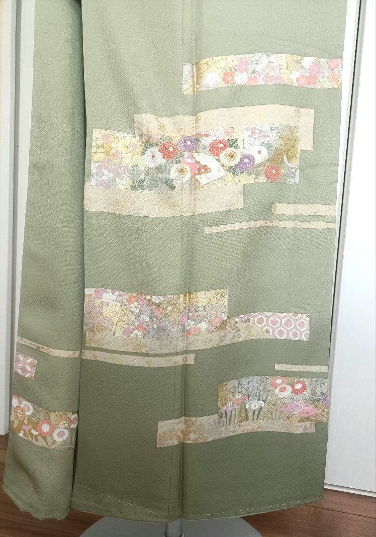 正絹訪問着　フルセット4点　裄68cm卒業式　入学式　宮参り　結婚式