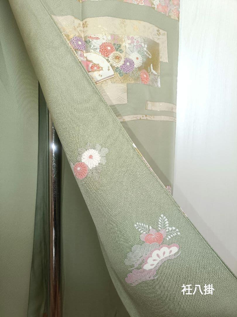 正絹訪問着　フルセット4点　裄68cm卒業式　入学式　宮参り　結婚式