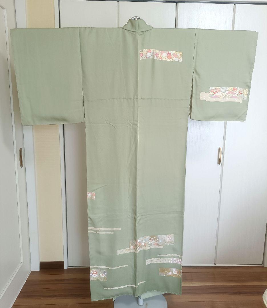 正絹訪問着　フルセット4点　裄68cm卒業式　入学式　宮参り　結婚式