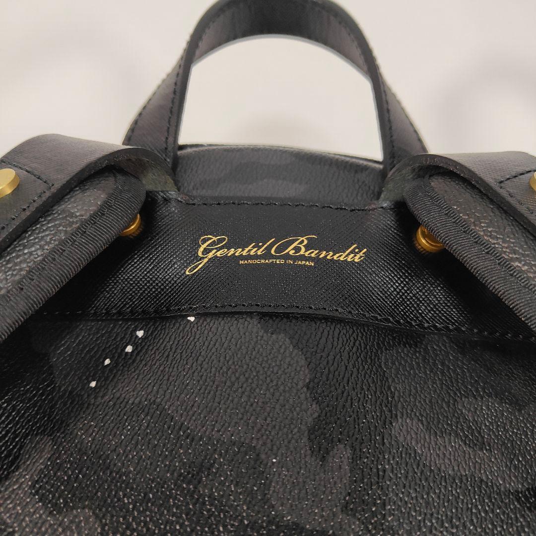 極美品✨GENTIL BANDIT リュック カモフラ ブラック PVC 大容量