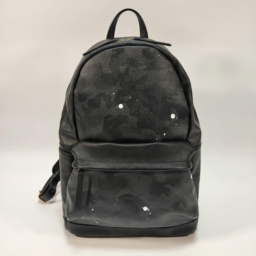 極美品✨GENTIL BANDIT リュック カモフラ ブラック PVC 大容量