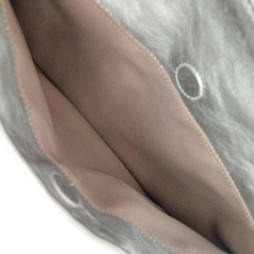 極美品✨ear PAPILLONNER　 スワローマチショルダー　本革 シルバー