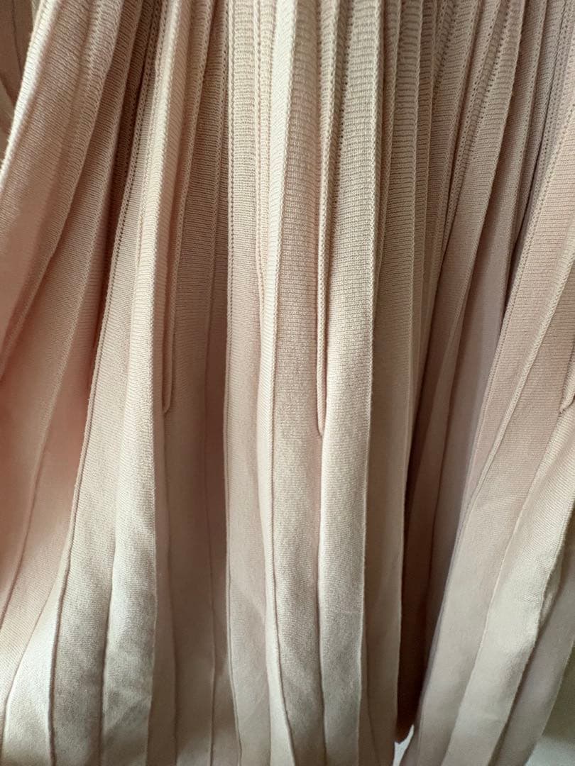 Premium スプリングニットドレス　ピンク　36