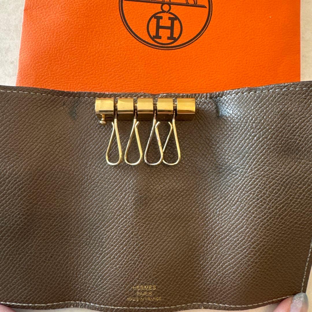 Hermès レザー キーケース