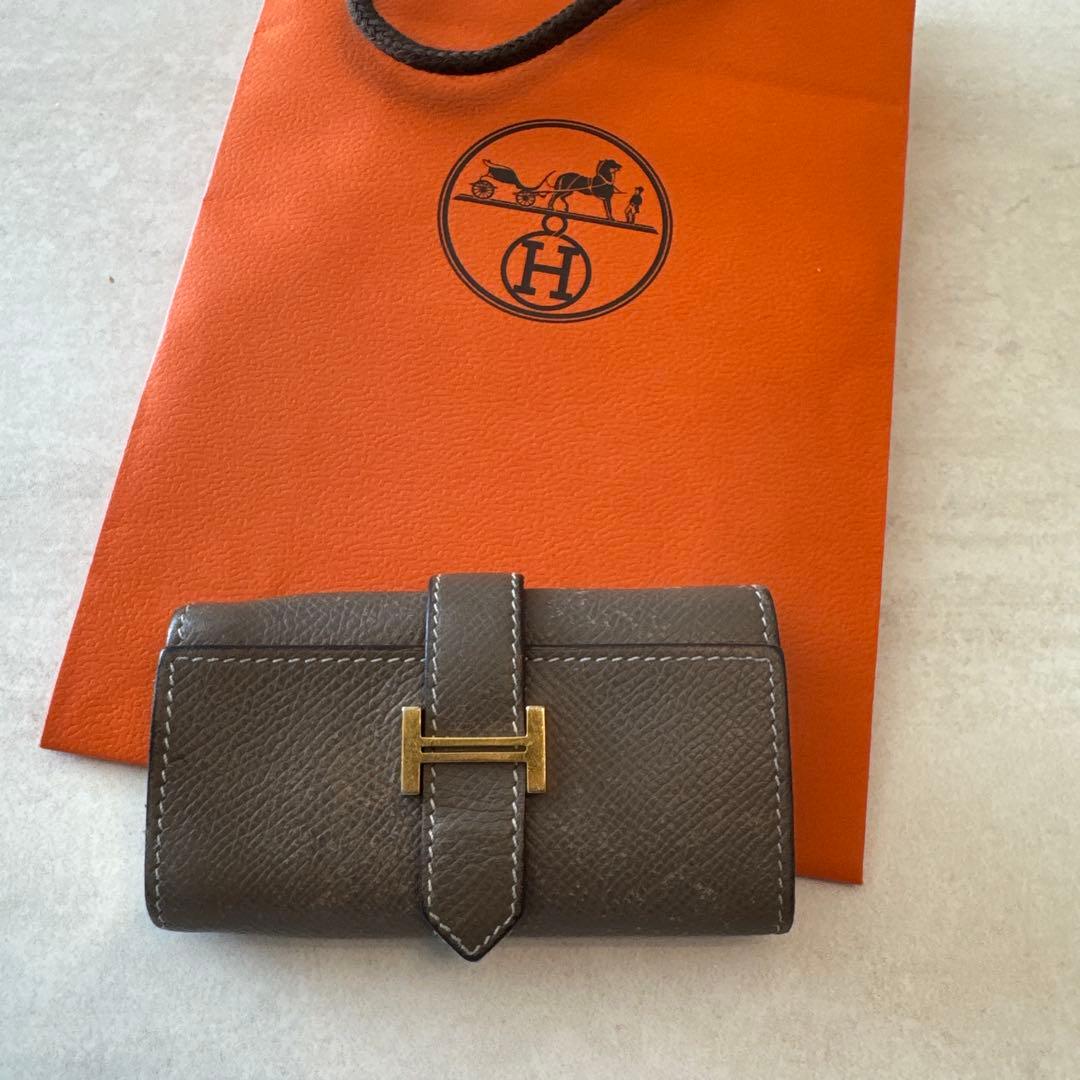 Hermès レザー キーケース