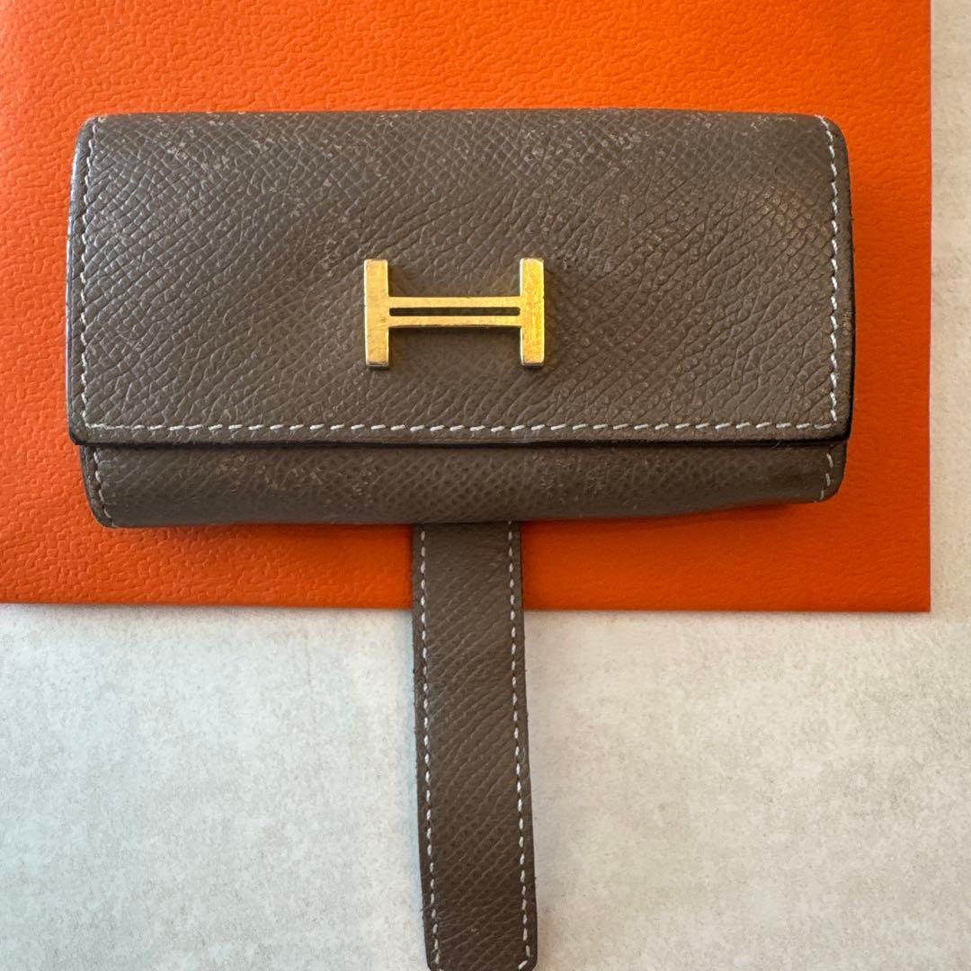 Hermès レザー キーケース