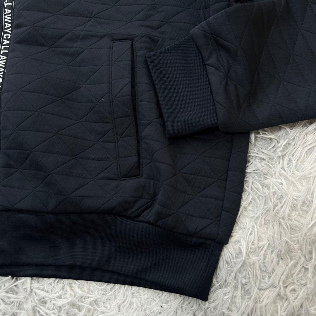 新品　キャロウェイ　パーカー　フーディ　ジャケット　キルト　ネイビー　Mサイズ