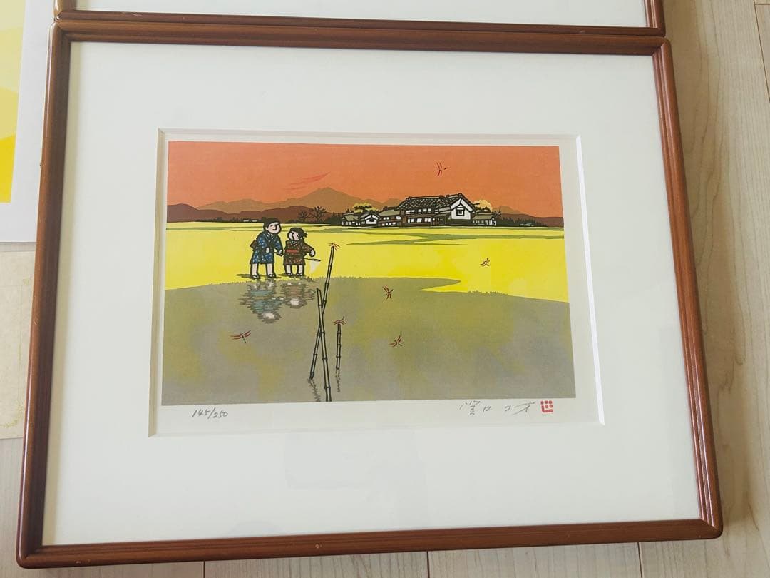 め*ん様 関口コオ オリジナル版画 限定250部 春夏秋冬 ４種 保証書