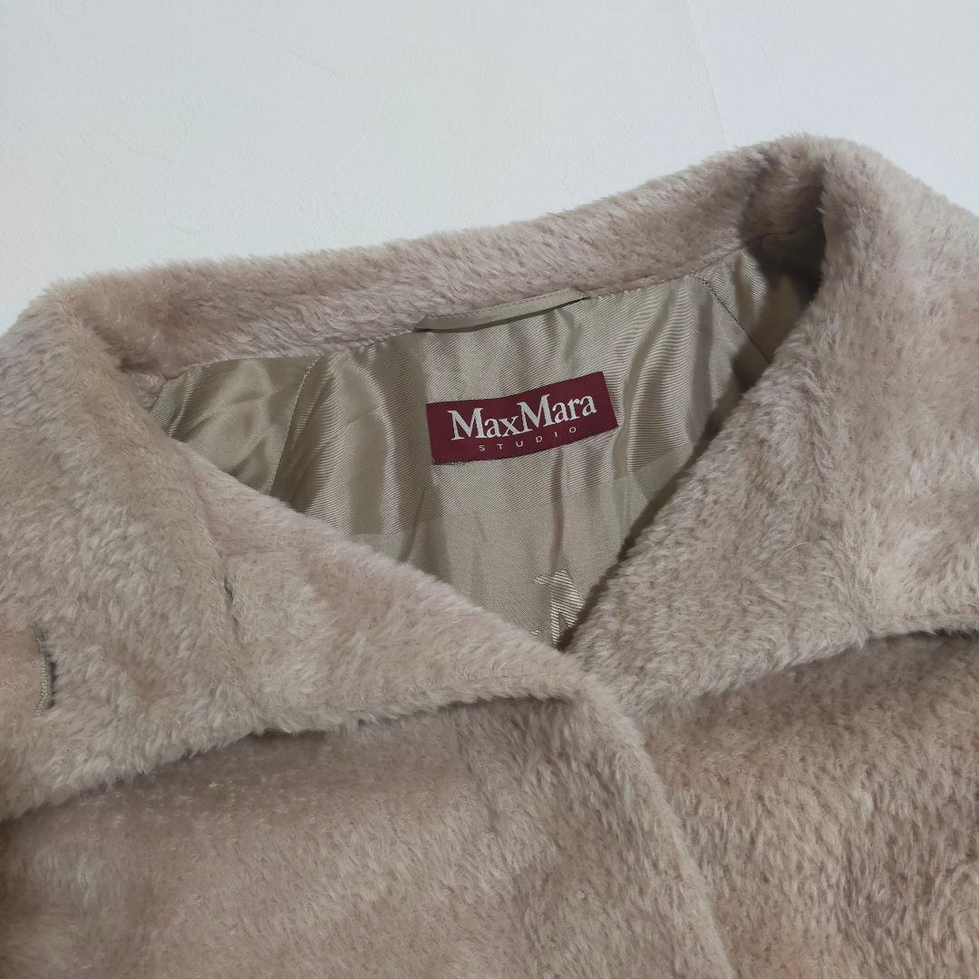 マックスマーラ　ステュディオ　テディベアコート　ファーコート　アルパカ混