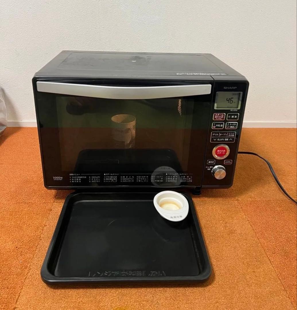 SHARP オーブンレンジ 電子レンジ　RE-SF8A-B BLACK