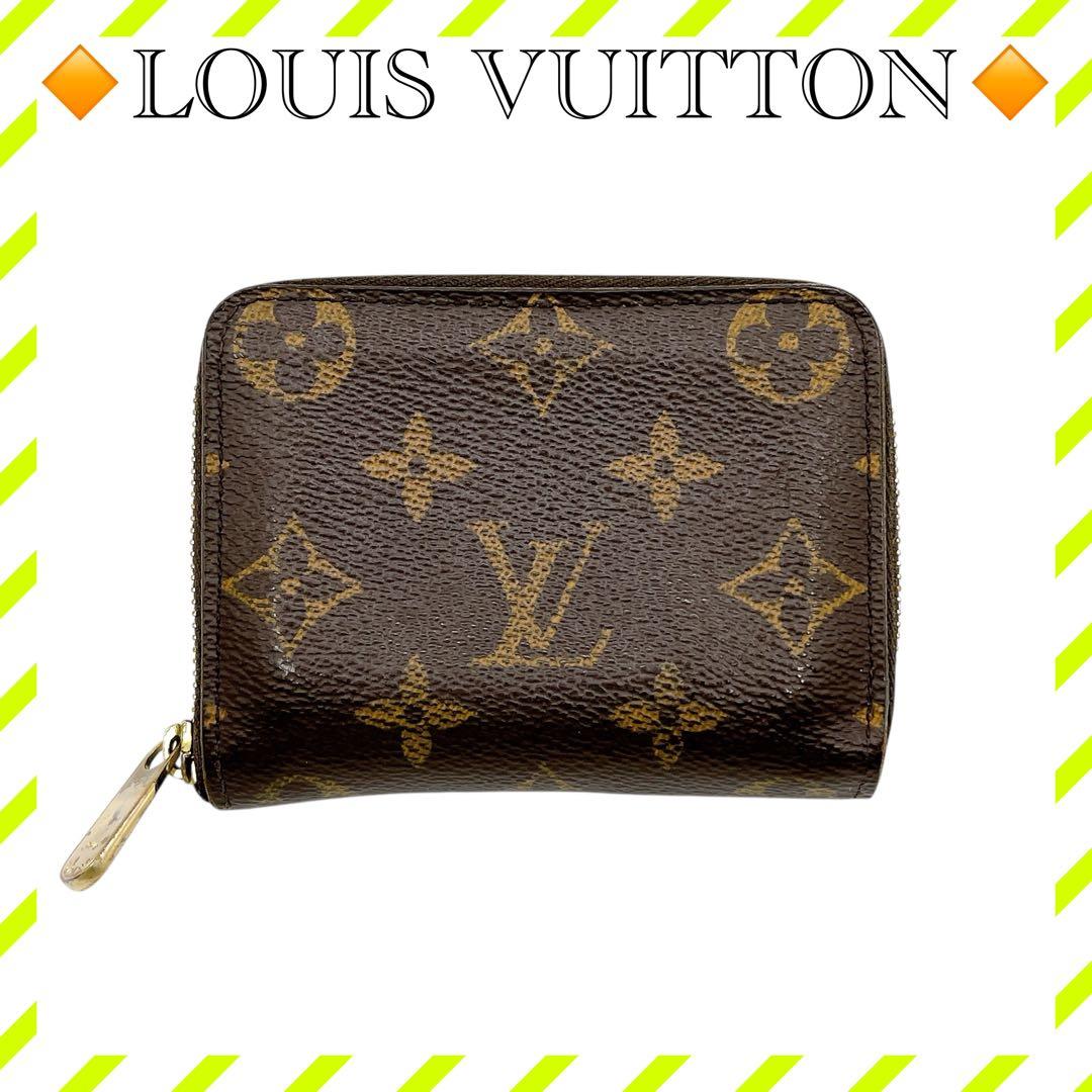 良品 ルイヴィトン M60067 ジッピー パース ケース ブラウン