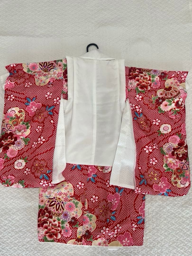 美品　花ひめ　七五三3歳　被布フルセット