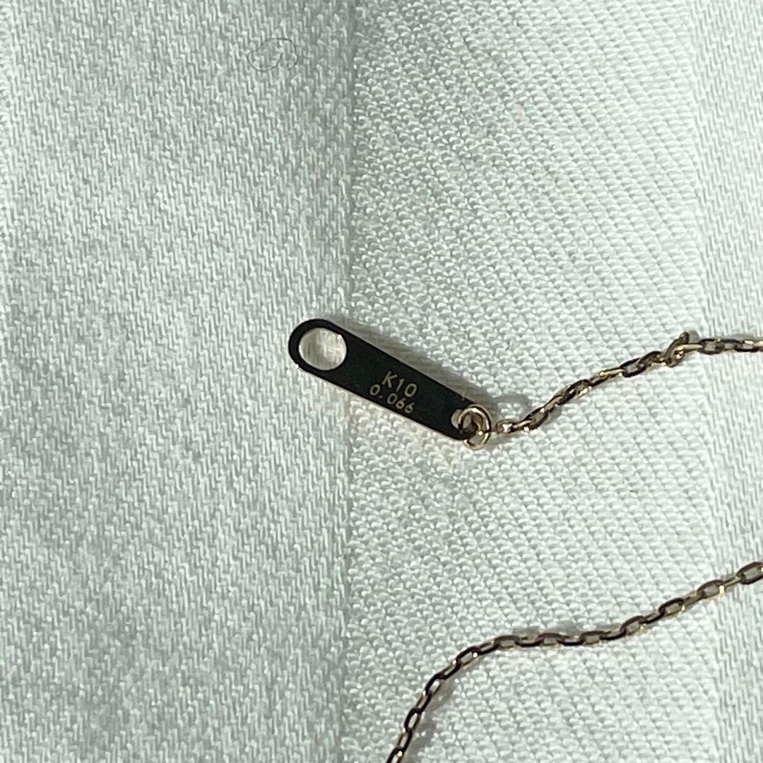 【NOJESS】K10ダイヤモンドネックレス ゴールド