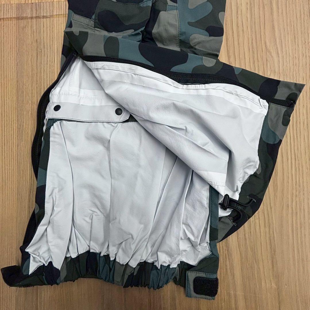 【未使用　美品】レインウェア　パーリーゲイツ　迷彩　カモフラ　上下セットサイズ4