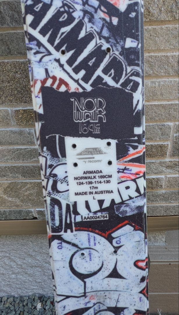 ARMADA NORWALK 169cm 山スキー板　ポムカのシール付き