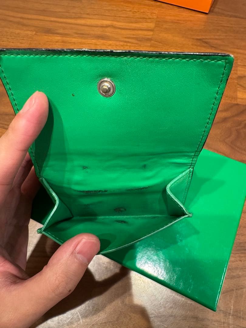 BOTTEGA VENETA 三つ折り財布 イントレチャート 黒