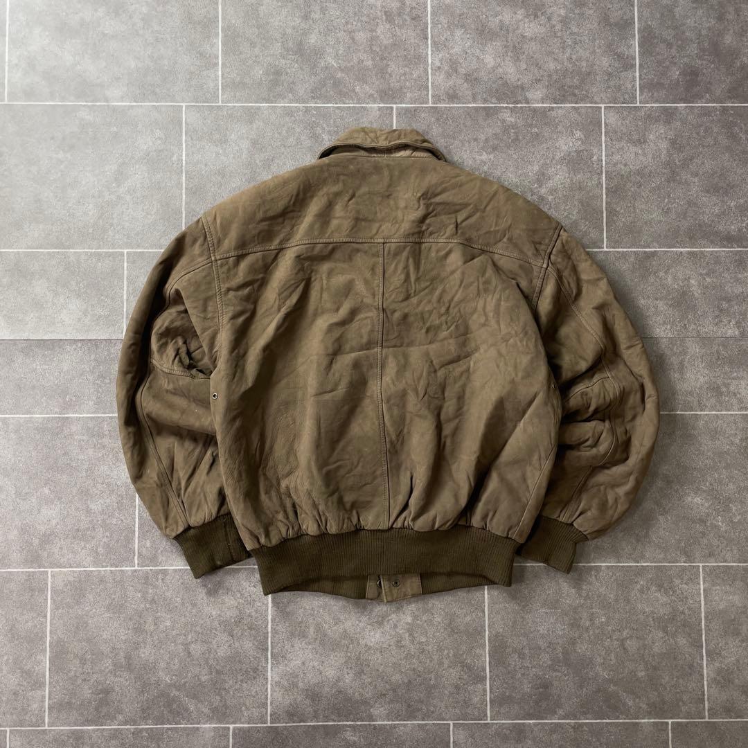 本革 ヴィンテージ A-2 G-1 レザーフライトジャケット 茶 S 短丈