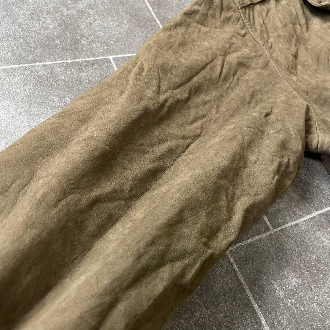 本革 ヴィンテージ A-2 G-1 レザーフライトジャケット 茶 S 短丈