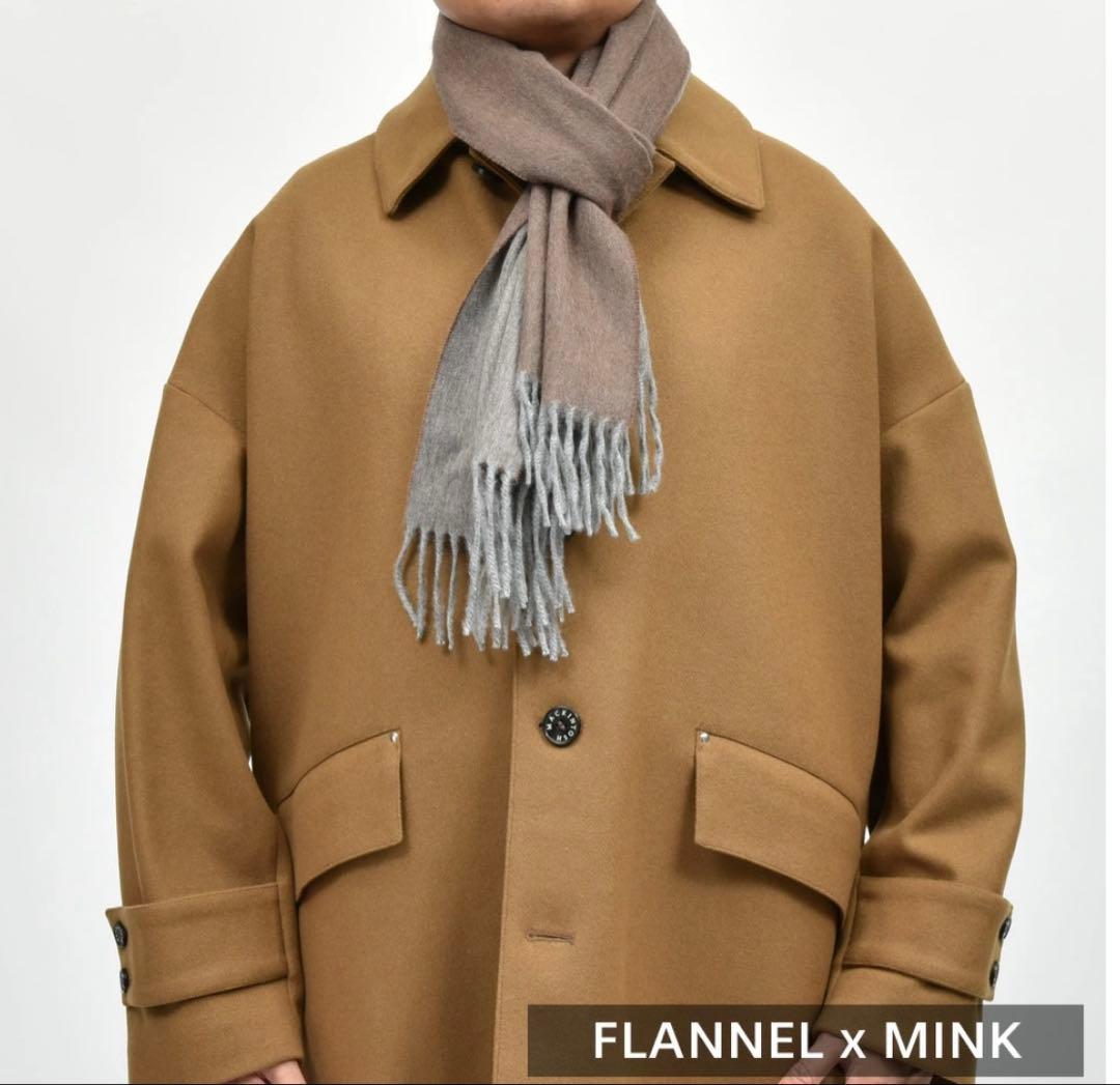 男女兼用 BEGG&CO リバーシブル カシミヤマフラー 36×183